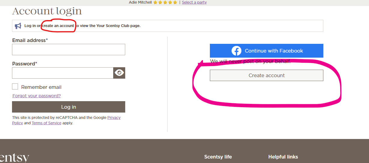 Adie Scents Club Sign Up